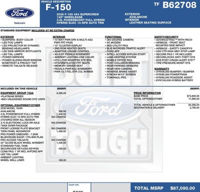 2026 Ford F-150 Platinum 4WD SuperCrew 5.5' Box