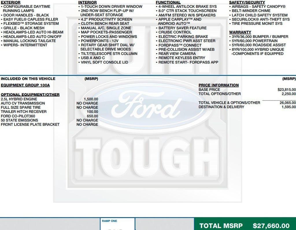 2024 Ford Maverick XL FWD SuperCrew