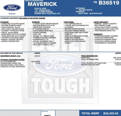 2026 Ford Maverick XL AWD SuperCrew