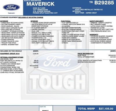 2026 Ford Maverick XLT AWD SuperCrew