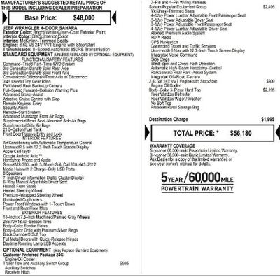 2026 Jeep Wrangler WRANGLER 4-DOOR SAHARA