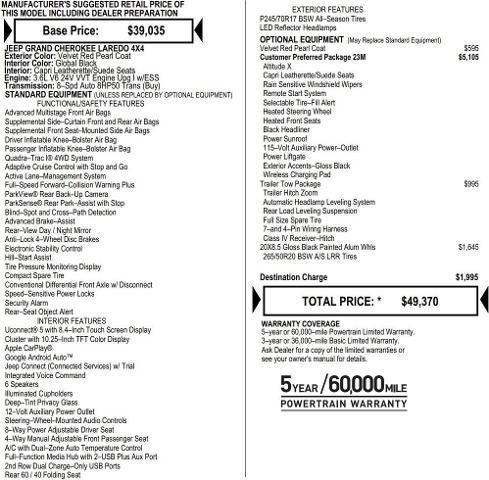 2025 Jeep Grand Cherokee GRAND CHEROKEE ALTITUDE X 4X4