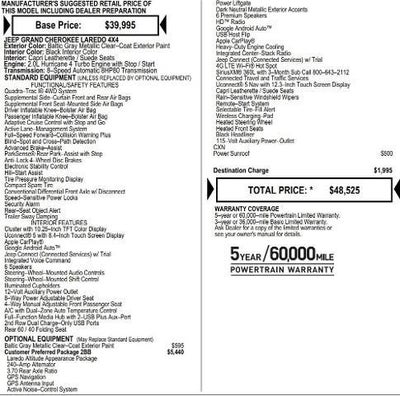 2026 Jeep Grand Cherokee GRAND CHEROKEE LAREDO ALTITUDE 4X4