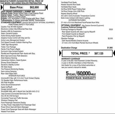 2026 Jeep Grand Cherokee GRAND CHEROKEE L SUMMIT 4X4