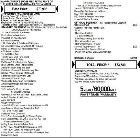 2026 Jeep Wrangler WRANGLER 4-DOOR MOAB 392