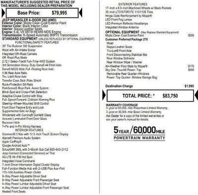 2026 Jeep Wrangler Moab 392 4 Door 4x4