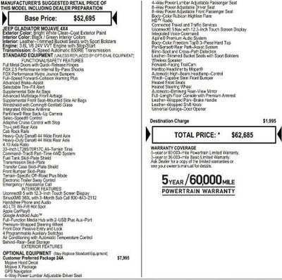 2026 Jeep Gladiator GLADIATOR MOJAVE X 4X4