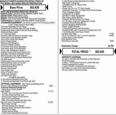 2026 RAM Ram 1500 RAM 1500 BIG HORN CREW CAB 4X4 5'7' BOX