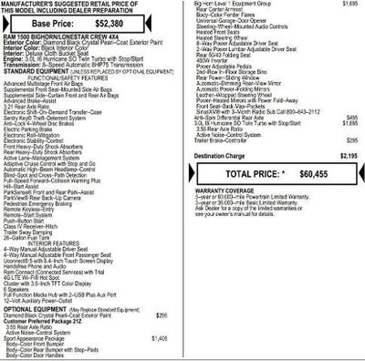 2026 RAM Ram 1500 RAM 1500 BIG HORN CREW CAB 4X4 5'7' BOX