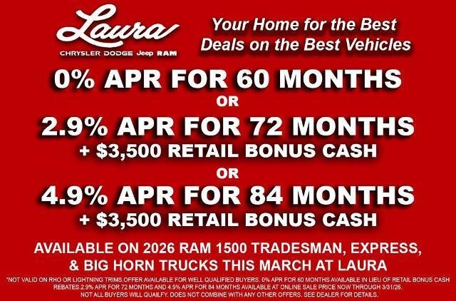 2026 RAM Ram 1500 RAM 1500 BIG HORN CREW CAB 4X4 5'7' BOX