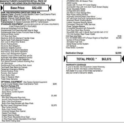 2026 RAM Ram 1500 RAM 1500 BIG HORN CREW CAB 4X4 5'7' BOX