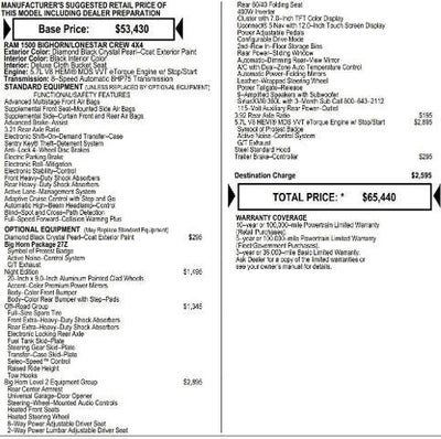 2026 RAM Ram 1500 RAM 1500 BIG HORN CREW CAB 4X4 5'7' BOX