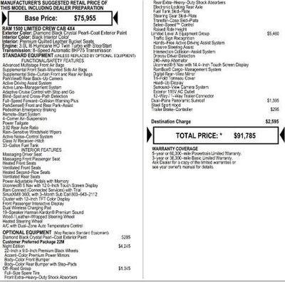 2026 RAM Ram 1500 RAM 1500 LIMITED CREW CAB 4X4 5'7' BOX