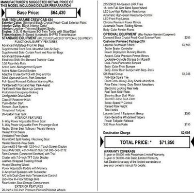2026 RAM Ram 1500 RAM 1500 LARAMIE CREW CAB 4X4 5'7' BOX