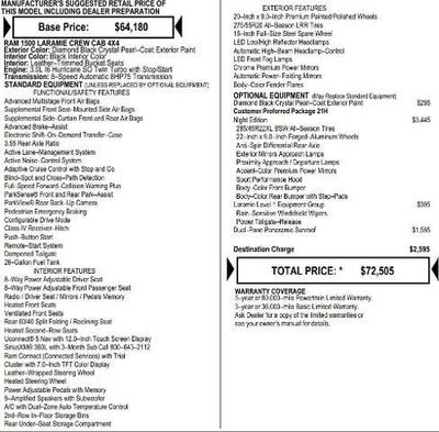 2026 RAM Ram 1500 RAM 1500 LARAMIE CREW CAB 4X4 5'7' BOX