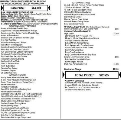 2026 RAM Ram 1500 RAM 1500 LARAMIE CREW CAB 4X4 5'7' BOX