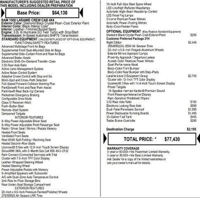 2026 RAM Ram 1500 RAM 1500 LARAMIE CREW CAB 4X4 5'7' BOX