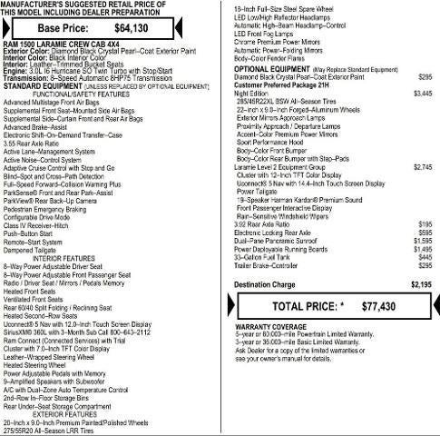 2026 RAM Ram 1500 RAM 1500 LARAMIE CREW CAB 4X4 5'7' BOX