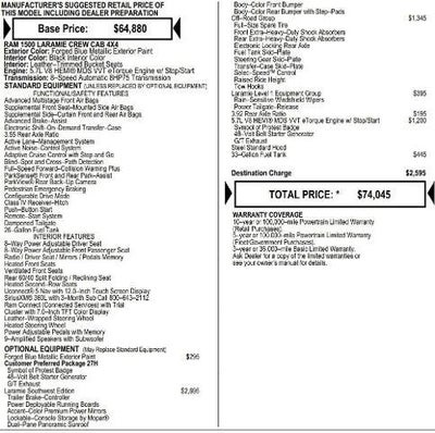 2026 RAM Ram 1500 RAM 1500 LARAMIE CREW CAB 4X4 5'7' BOX