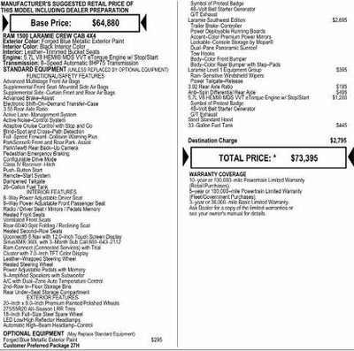 2026 RAM Ram 1500 RAM 1500 LARAMIE CREW CAB 4X4 5'7' BOX