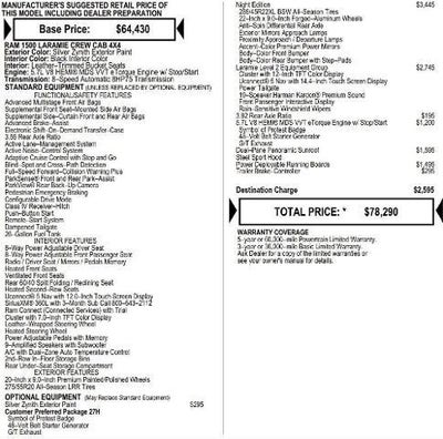 2026 RAM Ram 1500 RAM 1500 LARAMIE CREW CAB 4X4 5'7' BOX