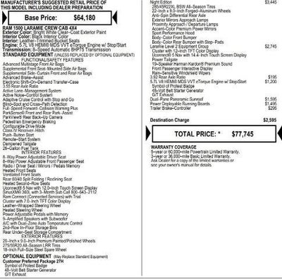 2026 RAM Ram 1500 RAM 1500 LARAMIE CREW CAB 4X4 5'7' BOX