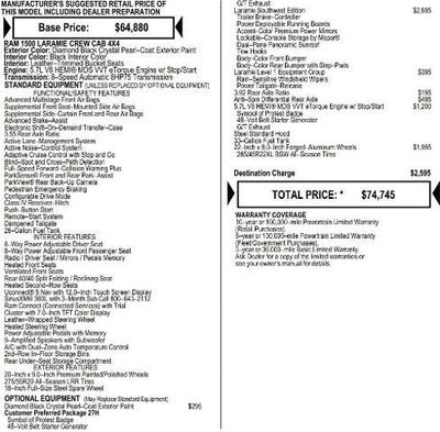 2026 RAM Ram 1500 RAM 1500 LARAMIE CREW CAB 4X4 5'7' BOX