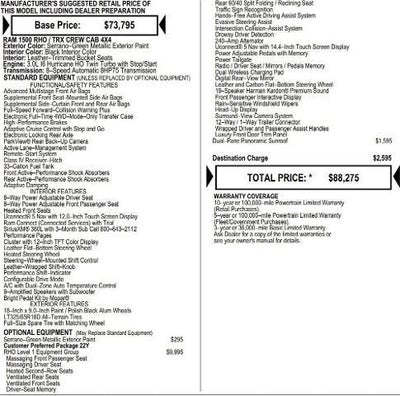 2026 RAM Ram 1500 RAM 1500 RHO CREW CAB 4X4 5'7' BOX