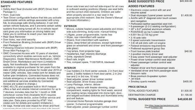 2019 GMC Acadia Denali