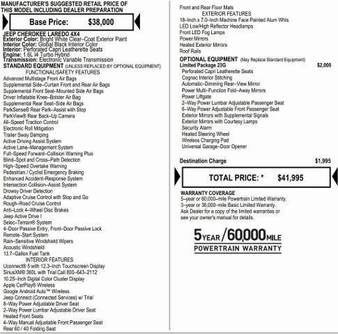 2026 Jeep Cherokee CHEROKEE LIMITED 4X4