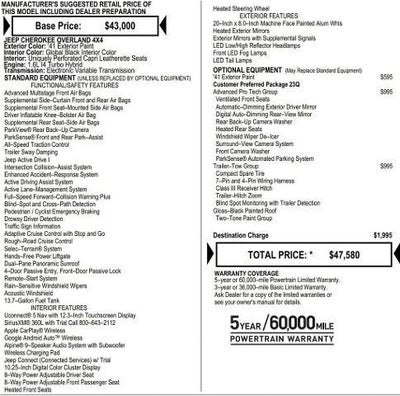 2026 Jeep Cherokee CHEROKEE OVERLAND 4X4