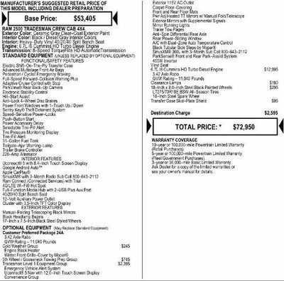 2026 RAM Ram 2500 RAM 2500 TRADESMAN CREW CAB 4X4 6'4' BOX