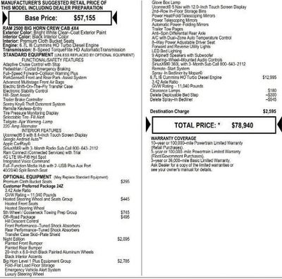 2026 RAM 2500 Big Horn 4x4 Crew Cab 6'4" Box