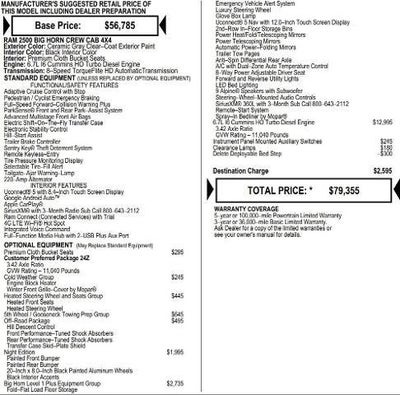 2026 RAM Ram 2500 RAM 2500 BIG HORN CREW CAB 4X4 6'4' BOX