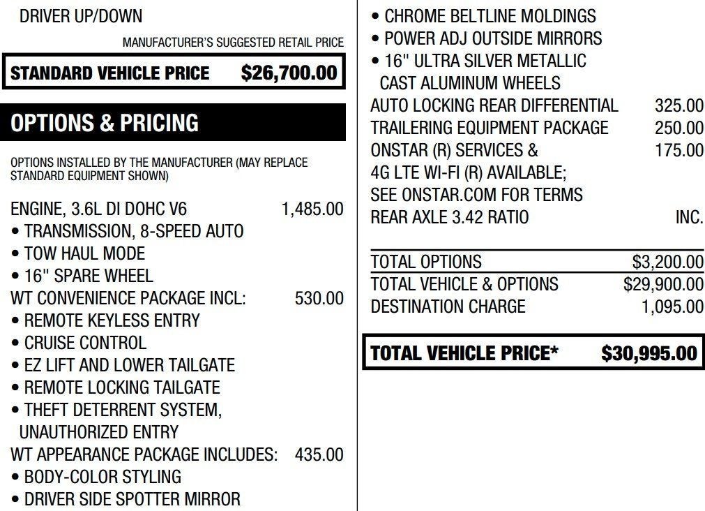 2020 Chevrolet Colorado WT