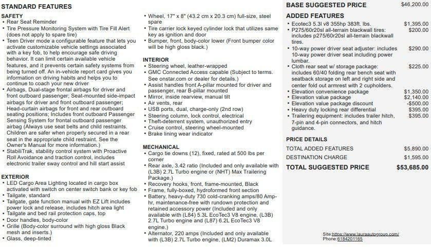 2020 GMC Sierra 1500 Elevation