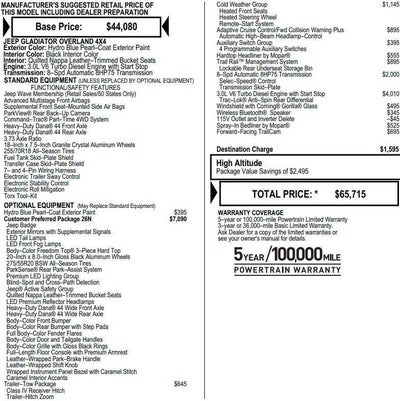 2022 Jeep Gladiator High Altitude 4x4