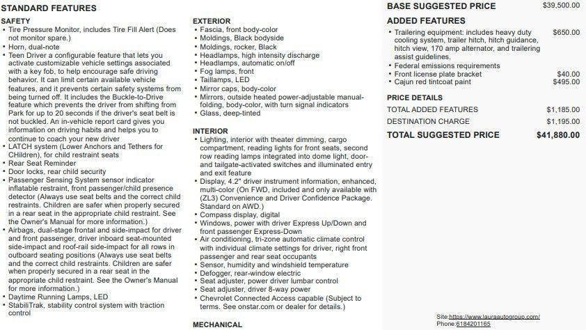 2021 Chevrolet Traverse LT Cloth